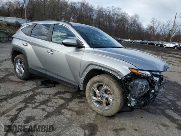 2022 Hyundai Tucson SEL with VIN 5NMJBCAEXNH144057, listed as a Copart auction lot 86635124 with 18,133 mi miles and Salvage Title. Bid and sale history available at carsss.com. Image 4.