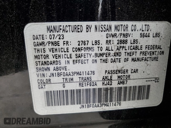 2023 Nissan ARIYA Venture+ with VIN JN1BF0AA3PM411476, listed as a Copart auction lot 44425935 with 30,077 mi miles and Salvage Title. Bid and sale history available at carsss.com. Image 15.