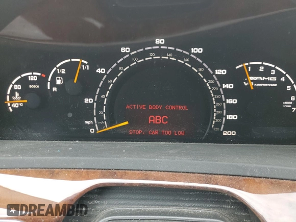 2005 Mercedes-Benz S 55 AMG with VIN WDBNG74J55A454080, listed as a Copart auction lot 50965305 with 139,677 mi miles and Salvage Title. Bid and sale history available at DreamBid. Image 9.