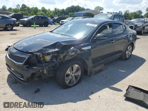 2014 Kia Optima Hybrid EX with VIN KNAGN4AD5E5064308, listed as a Copart auction lot 60275534 with 0 mi miles and Salvage Title. Bid and sale history available at carsss.com. Image 1.