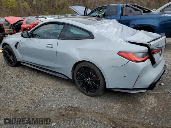 2023 BMW M4 Competition xDrive z VIN WBS43AZ04PCL27746, wystawiony jako Copart lot #54118425 z przebiegiem 18 830 mil mil oraz Szkoda całkowita • Salvage title. Historia ofert i sprzedaży dostępna na DreamBid. Obrazek 2.