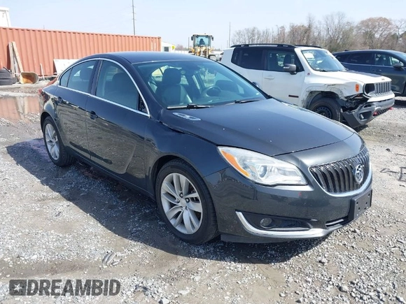 2016 Buick Regal with VIN 2G4GK5EX2G9129302, listed as a IAAI auction lot 41727782 with 98,602 mi miles. Bid and sale history available at carsss.com. Image 1.