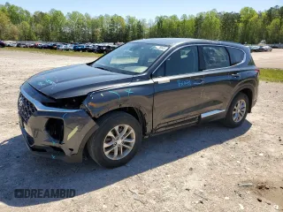2020 Hyundai Santa Fe SEL with VIN 5NMS3CAD0LH235408, listed as a Copart auction lot 52586635 with 36,253 mi miles and Salvage Title. Bid and sale history available at carsss.com. Image 1.