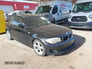 2012 BMW 1 Series 128i with VIN WBAUP9C54CVL91554, listed as a IAAI auction lot 41960036 with 111,434 mi miles and . Bid and sale history available at DreamBid. Image 1.