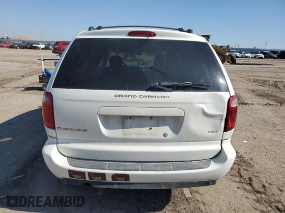 2006 Dodge Grand Caravan SXT z VIN 2D4GP44L96R630705, wystawiony jako Copart lot #55657705 z przebiegiem 243 020 mil mil oraz Szkoda całkowita • Salvage title. Historia ofert i sprzedaży dostępna na DreamBid. Obrazek 6.