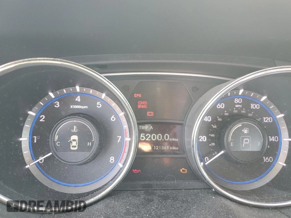 2013 Hyundai Sonata GLS with VIN 5NPEB4AC9DH523123, listed as a Copart auction lot 82388744 with 121,369 mi miles and Clean Title. Bid and sale history available at carsss.com. Image 9.