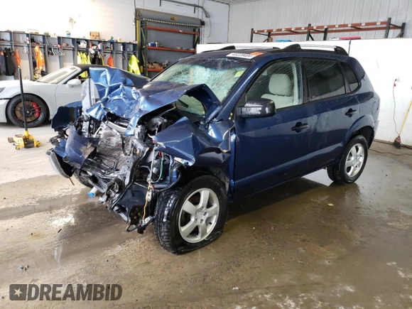 2007 Hyundai Tucson GLS with VIN KM8JM12B57U506533, listed as a Copart auction lot 48228404 with 0 mi miles and Salvage Title. Bid and sale history available at carsss.com. Image 1.