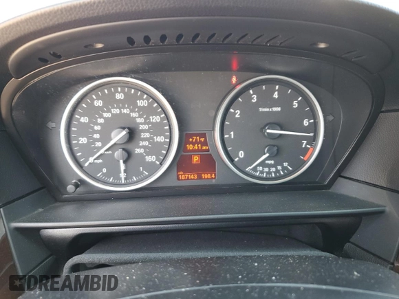 2008 BMW 5 Series 535i with VIN WBANW13598CZ78747, listed as a Copart auction lot 49509935 with 187,143 mi miles and Salvage Title. Bid and sale history available at carsss.com. Image 9.