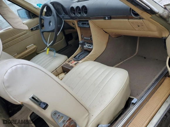 1982 Mercedes-Benz 380 Series 380SL with VIN WDBBA45A7CB016184, listed as a Copart auction lot 72085954 with NaN miles and Salvage Title. Bid and sale history available at carsss.com. Image 8.