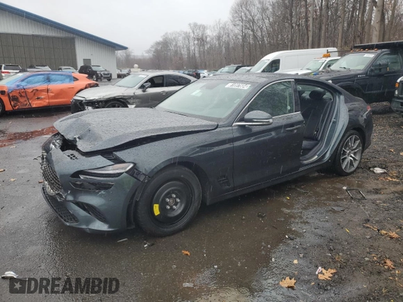 2023 Genesis G70 2.0T with VIN KMTG34TA5PU131043, listed as a Copart auction lot 81897604 with 27,795 mi miles and Non Repairable. Bid and sale history available at DreamBid. Image 1.