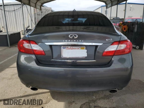 2012 Infiniti M37 with VIN JN1BY1AP4CM332526, listed as a Copart auction lot 53115355 with 90,558 mi miles and Salvage Title. Bid and sale history available at carsss.com. Image 6.