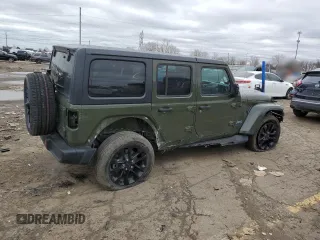 2023 Jeep Wrangler Sahara with VIN 1C4JJXP61PW528948, listed as a Copart auction lot 46866885 with 38,191 mi miles and Clean Title. Bid and sale history available at DreamBid. Image 3.