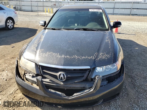 2004 Acura TSX w/Navigation with VIN JH4CL96994C005103, listed as a Copart auction lot 57911445 with 273,458 mi miles and Salvage title. Bid and sale history available at DreamBid. Image 5.