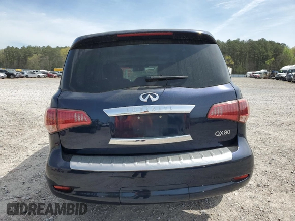 2017 Infiniti QX80 with VIN JN8AZ2NF8H9644229, listed as a Copart auction lot 50521545 with 141,122 mi miles and Salvage Title. Bid and sale history available at carsss.com. Image 6.