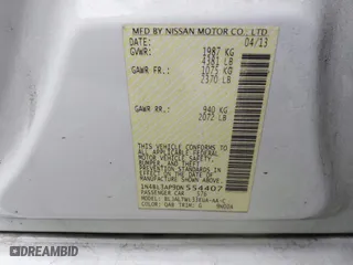 2013 Nissan Altima 3.5 SL with VIN 1N4BL3AP9DN554407, listed as a IAAI auction lot 41394630 with 134,500 mi miles. Bid and sale history available at carsss.com. Image 9.
