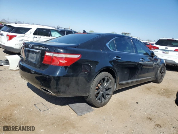 2008 Lexus LS 460 LWB with VIN JTHGL46F785025354, listed as a Copart auction lot 72372784 with 166,549 mi miles and Salvage Title. Bid and sale history available at carsss.com. Image 3.
