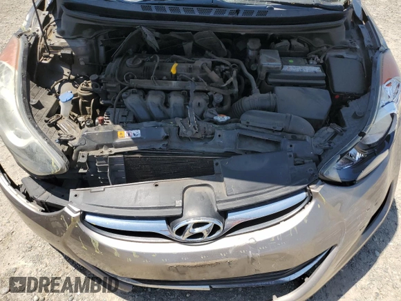 2013 Hyundai Elantra GLS with VIN 5NPDH4AE4DH451758, listed as a Copart auction lot 60124935 with 164,784 mi miles and Salvage title. Bid and sale history available at DreamBid. Image 11.