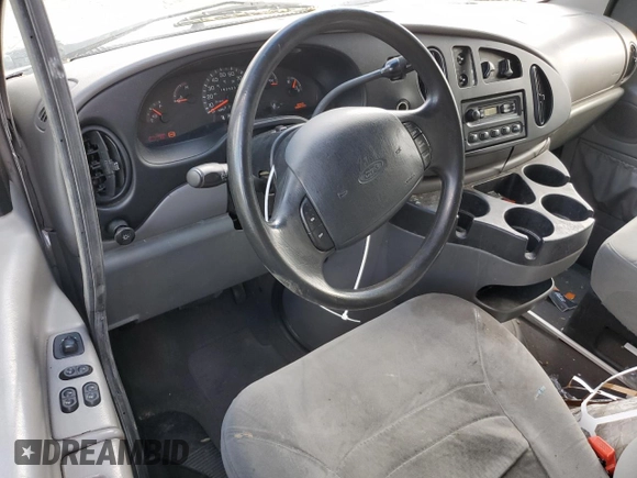 2001 Ford Econoline Passenger XL with VIN 1FBSS31L11HA59921, listed as a Copart auction lot 52931085 with 162,323 mi miles and Salvage title. Bid and sale history available at DreamBid. Image 8.
