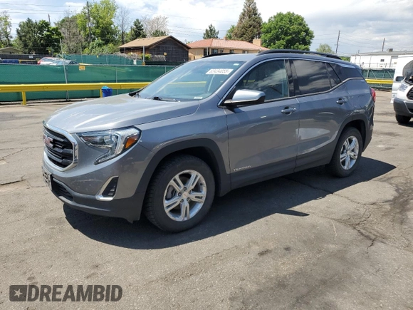 2020 GMC Terrain SLE with VIN 3GKALTEV0LL105070, listed as a Copart auction lot 63434055 with 75,991 mi miles and Clean title. Bid and sale history available at DreamBid. Image 1.