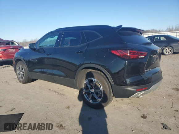 2024 Chevrolet Blazer LT z VIN 3GNKBJRS2RS195075, wystawiony jako Copart lot #46497035 z przebiegiem 26 199 mil mil oraz Czysty tytuł • Clean title. Historia ofert i sprzedaży dostępna na DreamBid. Obrazek 2.