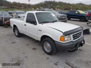 2003 Ford Ranger XL with VIN 1FTYR10U33PA92301, listed as a IAAI auction lot 41888596 with 146,508 mi miles. Bid and sale history available at carsss.com. Image 1.