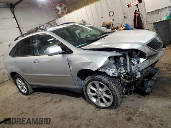 2009 Lexus RX 350 with VIN 2T2HK31UX9C096959, listed as a Copart auction lot 50975675 with 199,664 mi miles and Salvage Title. Bid and sale history available at DreamBid. Image 4.