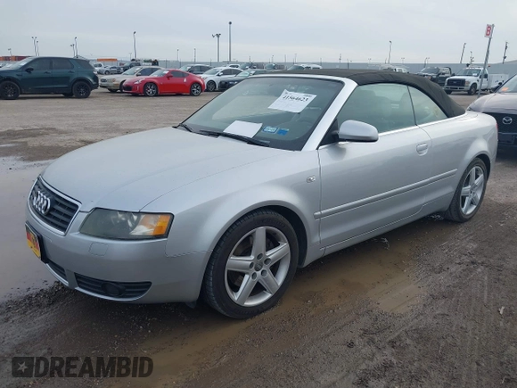 2006 Audi A4 3.0L with VIN WAUDT48H26K004202, listed as a IAAI auction lot 41564623 with 81,047 mi miles. Bid and sale history available at carsss.com. Image 2.