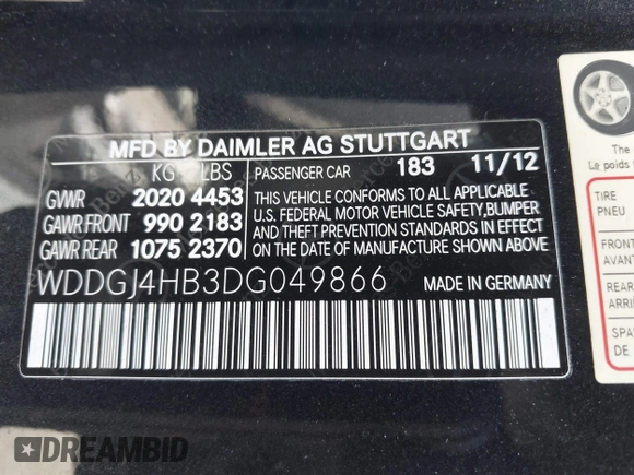 2013 Mercedes-Benz C 250 z VIN WDDGJ4HB3DG049866, wystawiony jako IAAI lot #42267407 z przebiegiem 87 499 mil mil oraz . Historia ofert i sprzedaży dostępna na DreamBid. Obrazek 9.