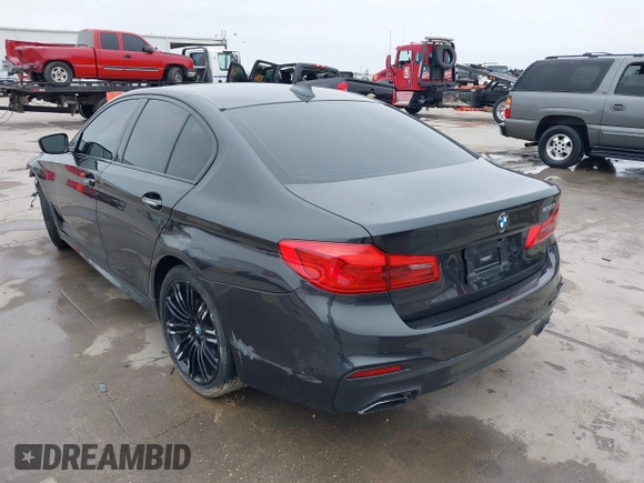 2018 BMW 5 Series 530i with VIN WBAJA5C58JWA39567, listed as a IAAI auction lot 41707627 with Not Provided miles and . Bid and sale history available at DreamBid. Image 3.