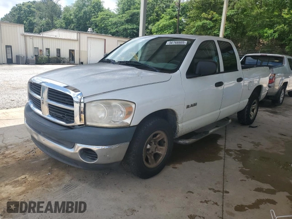 2008 Dodge 1500 SLT z VIN 1D7HA18N78S580598, wystawiony jako Copart lot #56768805 z przebiegiem 273 212 mil mil oraz Czysty tytuł • Clean title. Historia ofert i sprzedaży dostępna na DreamBid. Obrazek 1.