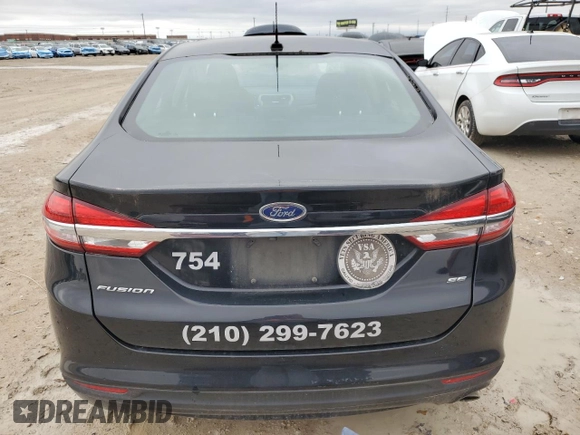 2018 Ford Fusion SE with VIN 3FA6P0H77JR249409, listed as a Copart auction lot 45143645 with 125,546 mi miles and Clean Title. Bid and sale history available at carsss.com. Image 6.