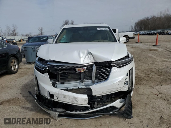 2022 Cadillac XT6 Premium Luxury with VIN 1GYKPFRS1NZ149557, listed as a Copart auction lot 49612165 with 31,425 mi miles and Salvage Title. Bid and sale history available at carsss.com. Image 5.