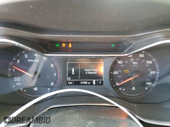 2021 Chevrolet TrailBlazer LT with VIN KL79MPSL2MB143132, listed as a Copart auction lot 52251455 with 47,480 mi miles and Salvage Title. Bid and sale history available at carsss.com. Image 9.