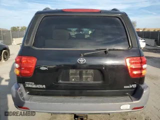 2001 Toyota Sequoia SR5 with VIN 5TDZT34A91S012133, listed as a Copart auction lot 43316145 with 234,638 mi miles and Clean Title. Bid and sale history available at carsss.com. Image 6.