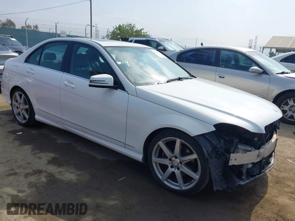 2014 Mercedes-Benz C 250 Sport with VIN WDDGF4HB5EG245388, listed as a IAAI auction lot 42407602 with 96,415 mi miles and . Bid and sale history available at DreamBid. Image 1.