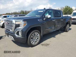 2021 GMC Sierra 1500 Denali with VIN 1GTU9FEL5MZ365871, listed as a Copart auction lot 64209585 with 60,260 mi miles and Salvage title. Bid and sale history available at DreamBid. Image 1.