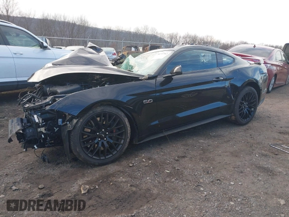 2022 Ford Mustang GT with VIN 1FA6P8CF9N5111439, listed as a IAAI auction lot 38715762 with 1 mi miles. Bid and sale history available at carsss.com. Image 2.
