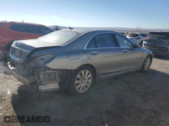 2014 Mercedes-Benz S-Class S 550 with VIN WDDUG8CB7EA047445, listed as a Copart auction lot 88027715 with 78,300 mi miles and Salvage Title. Bid and sale history available at carsss.com. Image 3.