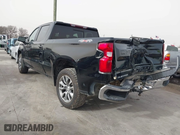 2020 Chevrolet Silverado 1500 LT with VIN 3GCUYDEDXLG381787, listed as a IAAI auction lot 41725948 with 218,895 mi miles and . Bid and sale history available at DreamBid. Image 3.