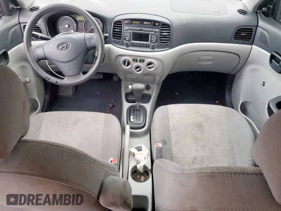 2008 Hyundai Accent GLS with VIN KMHCN46C38U267446, listed as a Copart auction lot 48817745 with 131,296 mi miles and Salvage Title. Bid and sale history available at carsss.com. Image 8.