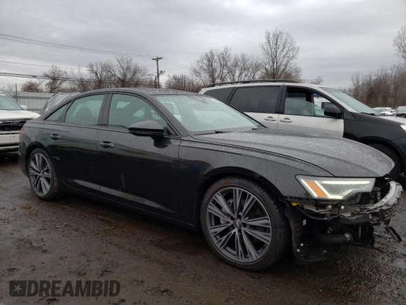 2019 Audi A6 Premium Plus with VIN WAUE8AF24KN124885, listed as a Copart auction lot 46905875 with 43,285 mi miles and Salvage Title. Bid and sale history available at carsss.com. Image 4.