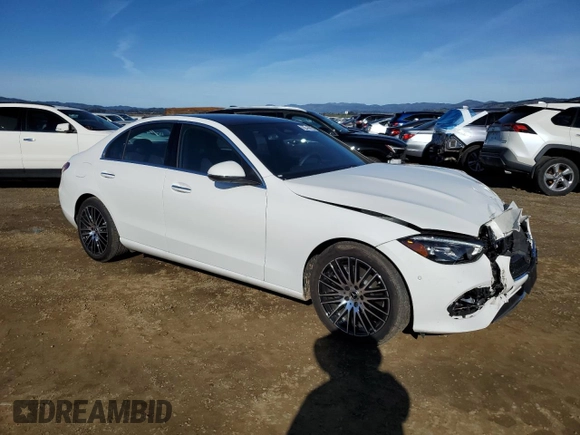 2024 Mercedes-Benz C 300 with VIN W1KAF4HB9RR232143, listed as a Copart auction lot 87269584 with 6,420 mi miles and Clean Title. Bid and sale history available at DreamBid. Image 4.