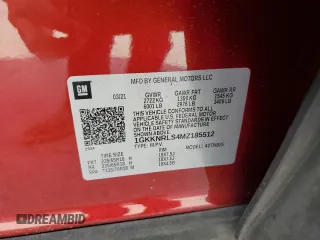 2021 GMC Acadia SLE with VIN 1GKKNRLS4MZ185512, listed as a Copart auction lot 44438985 with 39,688 mi miles and Salvage Title. Bid and sale history available at carsss.com. Image 13.
