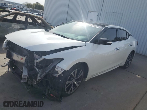2017 Nissan Maxima SV with VIN 1N4AA6AP8HC426308, listed as a Copart auction lot 49900155 with 105,638 mi miles and Salvage Title. Bid and sale history available at DreamBid. Image 1.