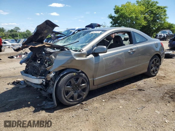 2008 Honda Civic Cpe LX with VIN 2HGFG12678H526728, listed as a Copart auction lot 88796065 with 193,445 mi miles and Non Repairable. Bid and sale history available at carsss.com. Image 1.