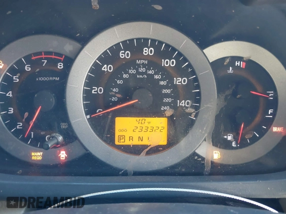 2010 Toyota RAV4 Ltd with VIN 2T3DK4DV8AW020311, listed as a IAAI auction lot 41397127 with 233,322 mi miles. Bid and sale history available at carsss.com. Image 7.