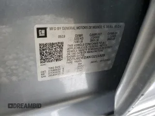 2019 GMC Sierra 1500 SLT z VIN 3GTU9DEDXKG211828, wystawiony jako Copart lot #84174264 z przebiegiem Nie podano mil oraz Szkoda całkowita • Salvage title. Historia ofert i sprzedaży dostępna na DreamBid. Obrazek 15.