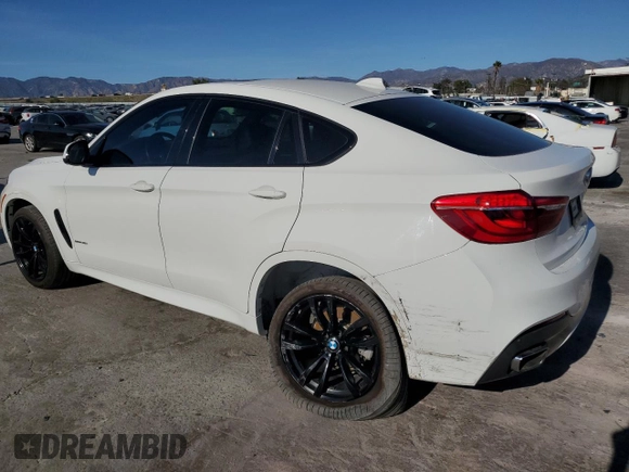 2018 BMW X6 sDrive35i with VIN 5UXKU0C54J0G81433, listed as a Copart auction lot 46646985 with 84,981 mi miles and Salvage Title. Bid and sale history available at carsss.com. Image 2.