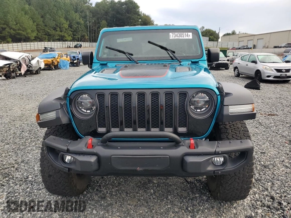 2020 Jeep Wrangler Unlimited Recon with VIN 1C4HJXFN5LW330617, listed as a Copart auction lot 73430514 with 52,827 mi miles and Salvage title. Bid and sale history available at DreamBid. Image 5.