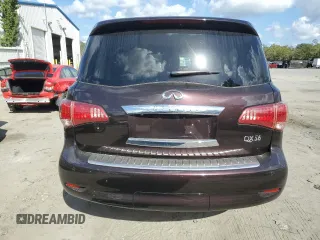 2011 Infiniti QX56 8-passenger with VIN JN8AZ2NC6B9302422, listed as a Copart auction lot 78428204 with 98,044 mi miles and Salvage Title. Bid and sale history available at carsss.com. Image 6.